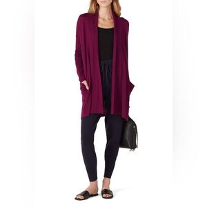 Natori Cardigan Sweater Plum